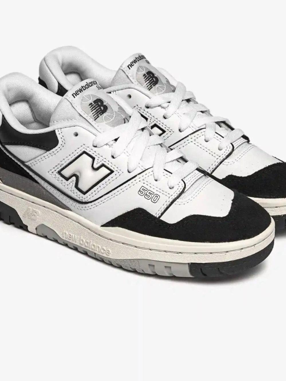 4Y/5.5W New Balance 550 White Black Grey Rain Cloud Suede BB550NCA New